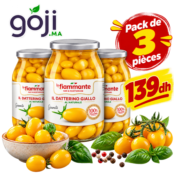 Pack 3 x Tomates Cerises Jaunes au naturel Datterino, 1kg - LA FIAMMANTE