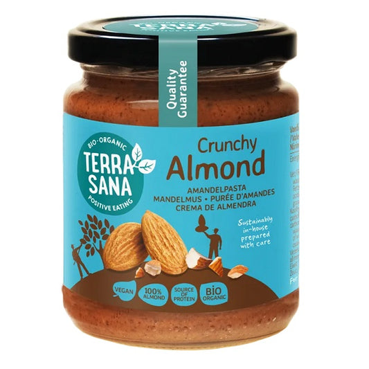 Purée d'amandes grillées CRUNCHY, 250g - TERRASANA