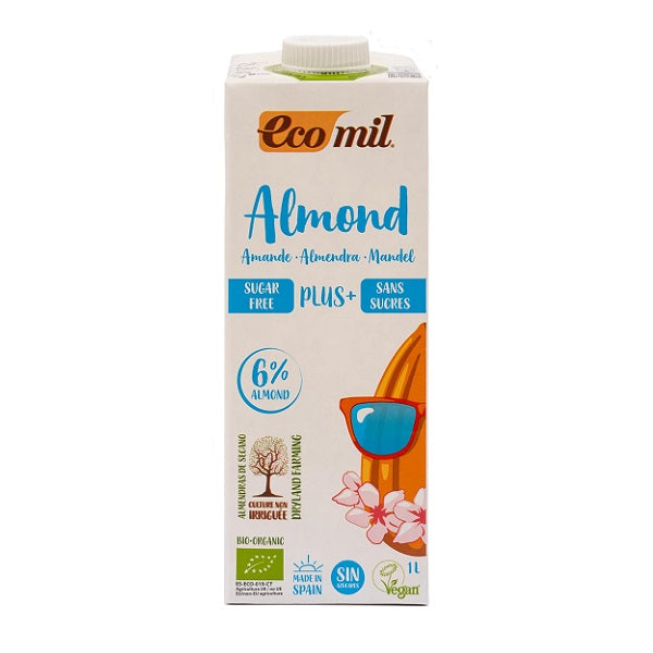 Lait d'amande 6% sans sucres Bio 1L - ECOMIL