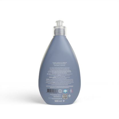 Liquide vaisselle biberon ecologique sans parfum, 500ml - GREEN MOOD