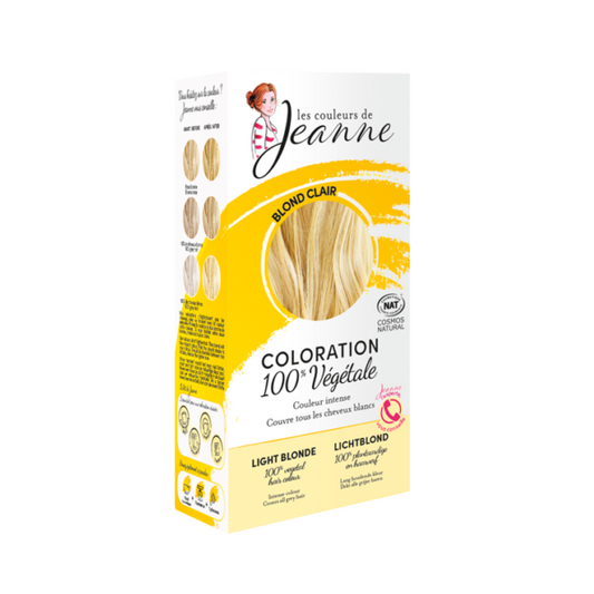 Coloration blond clair 100% végétale 100g - Les couleurs de jeanne