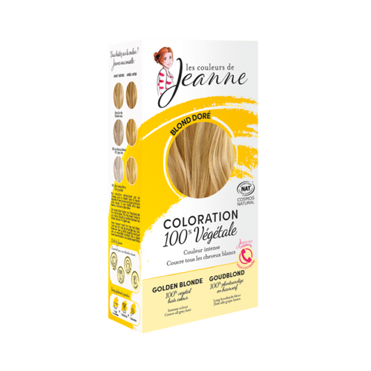 Coloration blond doré 100% végétale 100g - Les couleurs de jeanne