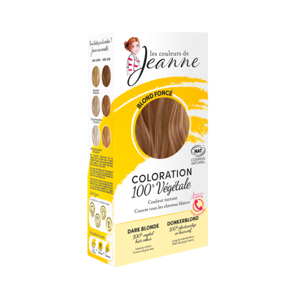 Coloration Blond Foncé 100% végétale 100g - Les couleurs de jeanne