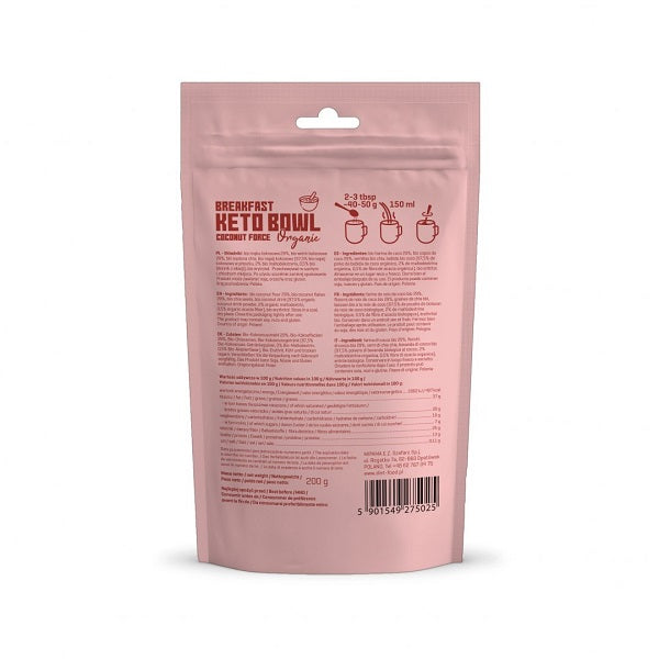Bol Bio Keto Force Noix de Coco, BREAKFAST 200g - DIET FOOD