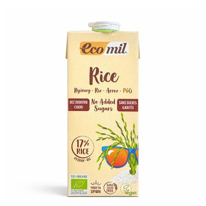 Boisson de riz sans sucres ajoutés Bio, 1L - ECOMIL