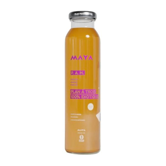 Boisson exotique P.A.M. (Passion – Ananas – Mangue), 310ml - MAYA