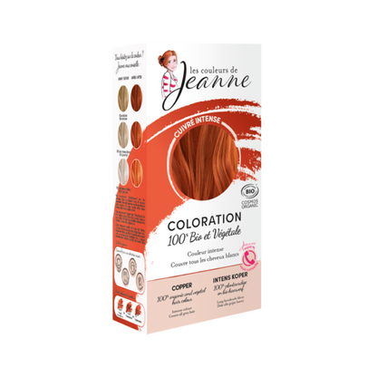 Coloration Cuivré intense 100% végétale 100g - Les couleurs de jeanne