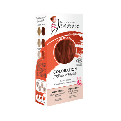 Coloration Cuivré rouge 100% végétale 100g - Les couleurs de jeanne