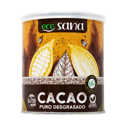 Cacao Pur Dégraissé en poudre BIO 275g ECOSANA
