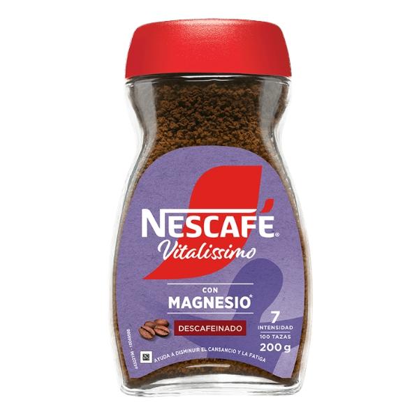 Café Soluble Vitalissimo Décaféiné au Magnésium Intensité 7, 200 g - NESCAFÉ