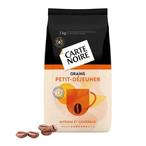 Café en Grains Petit-Déjeuner intense et généreux, 1kg - Carte Noire