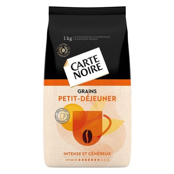 Café en Grains Petit-Déjeuner intense et généreux, 1kg - Carte Noire