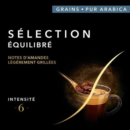 Café en Grains Sélection Pur Arabica, Intensité 6, 1kg - L'OR