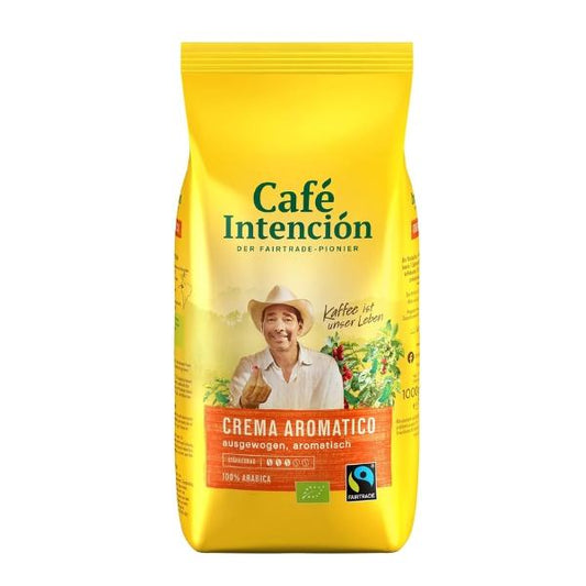 Café en grains CREMA AROMATICO (3/5), 1kg - CAFÉ INTENCIÓN