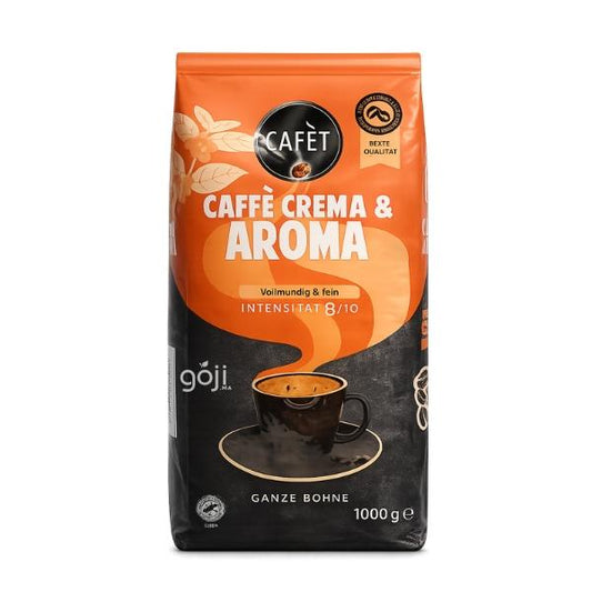 Café en grains Café crème & Aroma (8/10), 1kg - CAFÈT