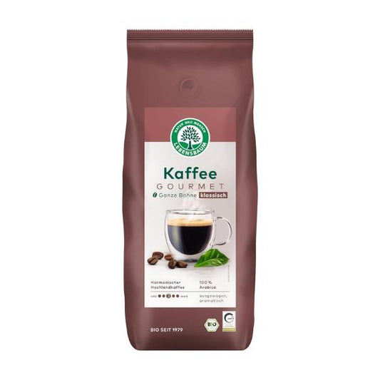 Café en grains GOURMET BIO (3/5), 1kg - LEBENSBAUM