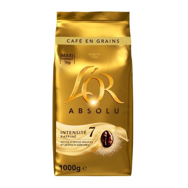 Café en grains ABSOLU, Intensité 7, 1kg - L'OR