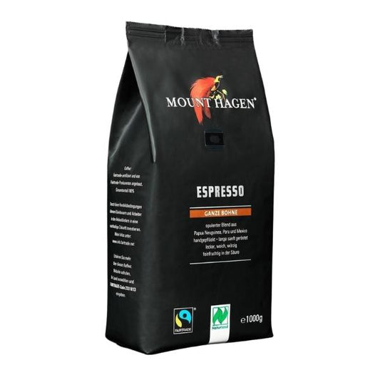 Café en grains Bio Espresso, 1kg - MOUNT HAGEN