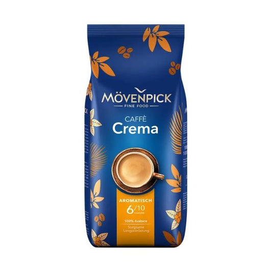 Café en grains Café Crème Aromatisch 100% Arabica (6/10), 1kg - MÖVENPICK