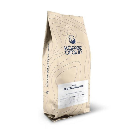 Café en grains Festtagskaffee (3/5), 1kg - KAFFEE BRAUN