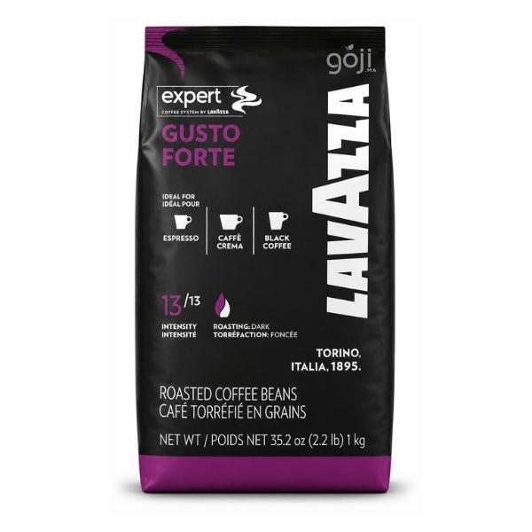 Café en grains GUSTO FORTE 1Kg, intensité 13 – LavAzza