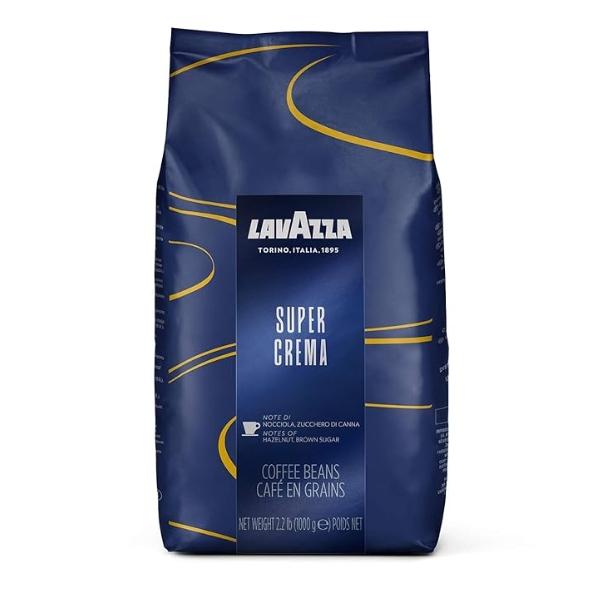 Café en grains SUPER CREMA, 1kg - LAVAZZA