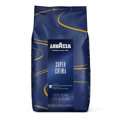 Café en grains SUPER CREMA, 1kg - LAVAZZA