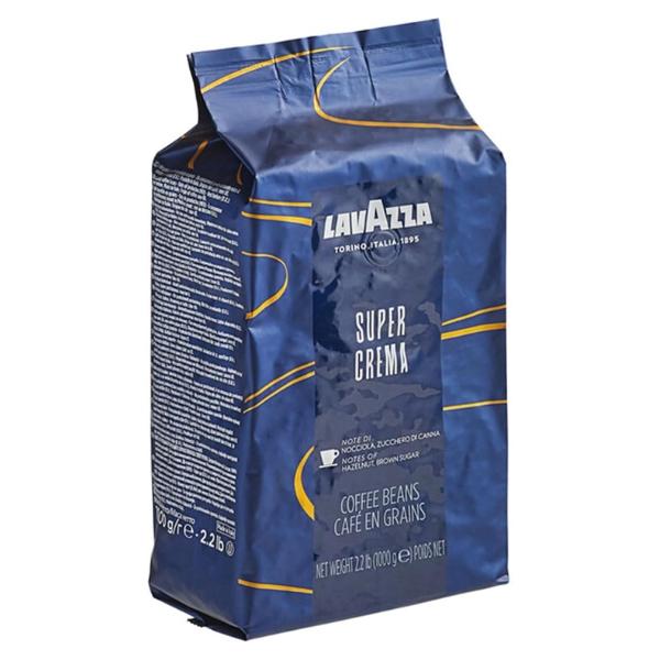 Café en grains SUPER CREMA, 1kg - LAVAZZA