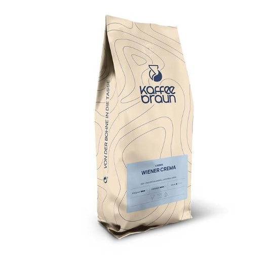 Café en grains Wiener Crema (3/5), 1kg - KAFFEE BRAUN