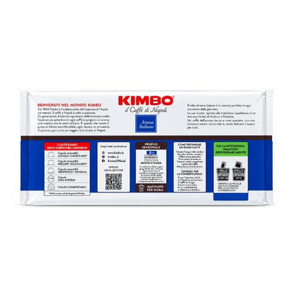 Café moulu Aroma Italiano, lot de 4 × 250g - KIMBO