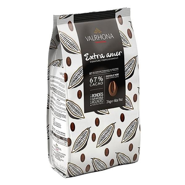 Fèves de chocolat Extra Amer 67% - VALRHONA