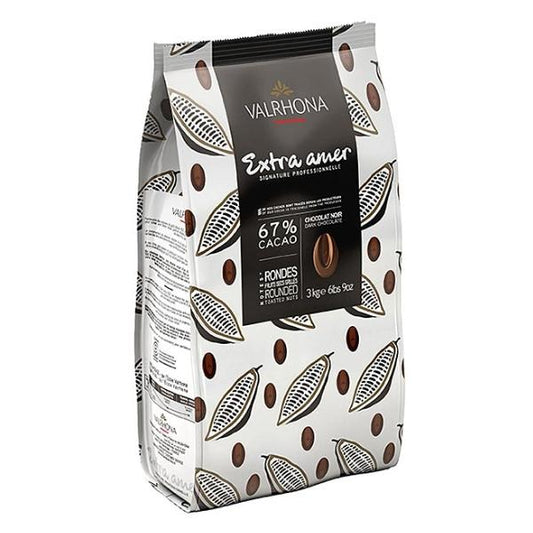 Fèves de chocolat Extra Amer 67% - VALRHONA
