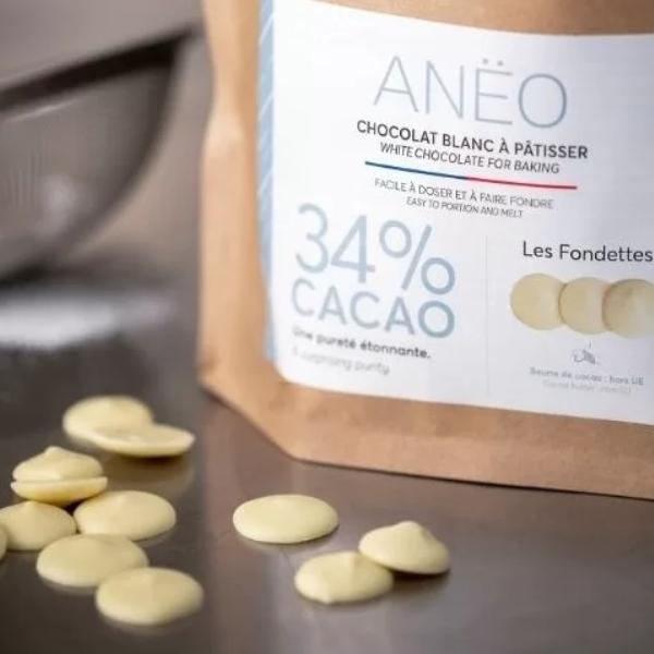 Chocolat à pâtisser - Blanc Anëo 34%, 1kg - WEISS