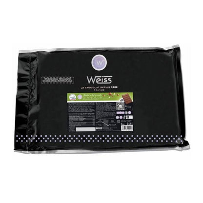 Chocolat au Lait Gianduja 35%, 1kg - WEISS