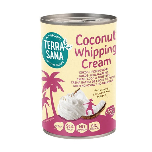 Crème coco à fouetter, 400ml - TERRASANA