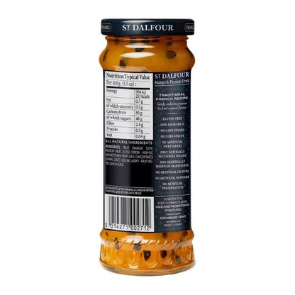 Confiture Mangues et Passion sans sucre ajouté, 284g - ST DALFOUR
