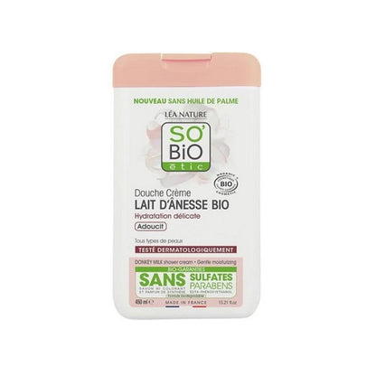 Douche crème au Lait d'Ânesse 450 ml - So' Bio ETIC Maroc vente en ligne epicerie Fine 