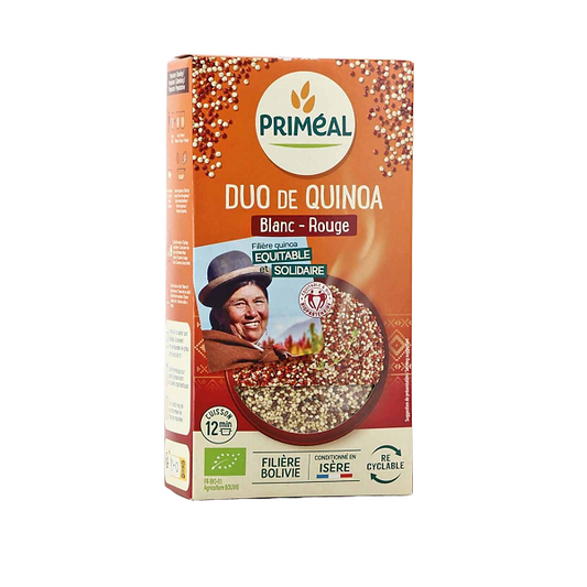 Duo de Quinoa Blanc - Rouge, 500g - PRIMÉAL