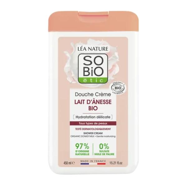 Douche crème au Lait d'Ânesse 450 ml - So' Bio ETIC