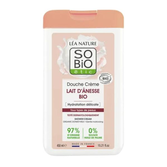 Douche crème au Lait d'Ânesse 450 ml - So' Bio ETIC