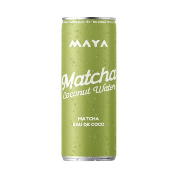 Canette Eau de coco au Matcha, 330ml - MAYA