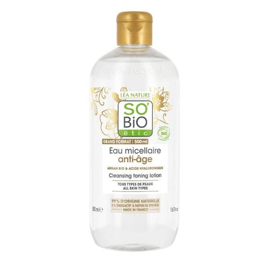 Eau micellaire anti-âge ARGAN, 500ml - So' Bio ETIC