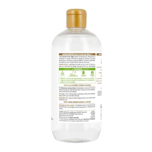 Eau micellaire anti-âge ARGAN, 500ml - So' Bio ETIC