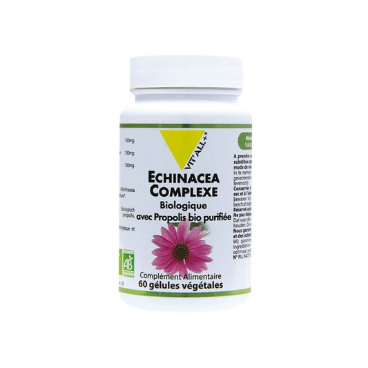 Echinacea Complexe avec propolis bio 250mg.60 gélules - Vital Plus