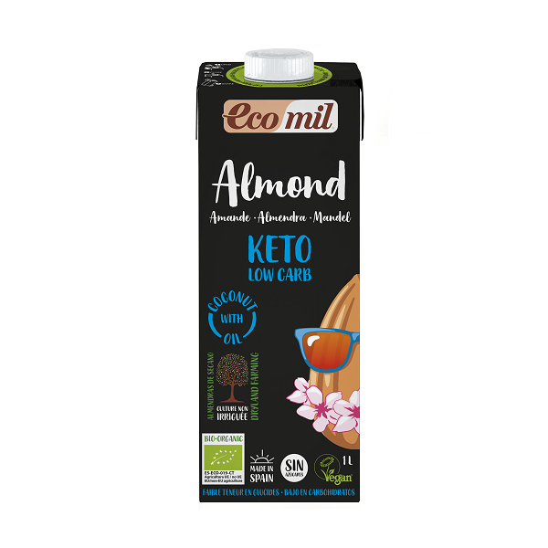 Lait d'amande Nature Keto, 1L Low Carb - ECOMIL