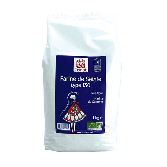 Farine de Seigle T130, 1Kg - CELNAT