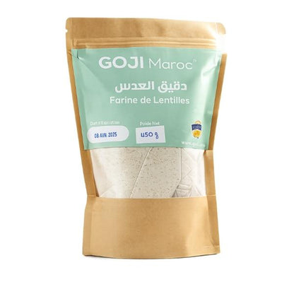 Farine de lentilles VERTE sans Gluten - دقيق العدس الأخضر