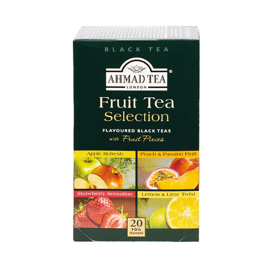 Infusion Thé aux fruits Sélection de 4 thés noirs aux fruits, 20 sachets - Ahmad Tea
