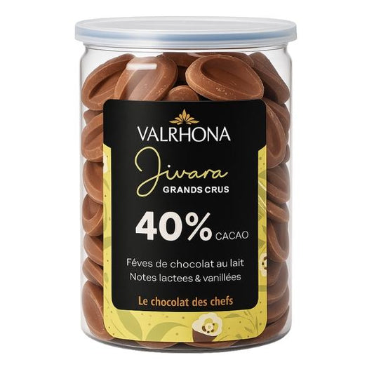 Fèves de chocolat au lait à Pâtisser Jivara 40% - VALRHONA