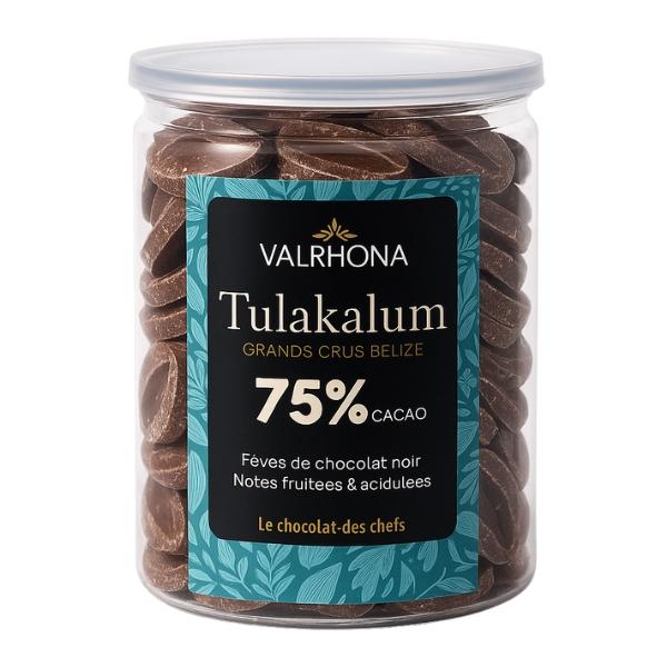 Fèves de chocolat noir Tulakalum 75% - VALRHONA